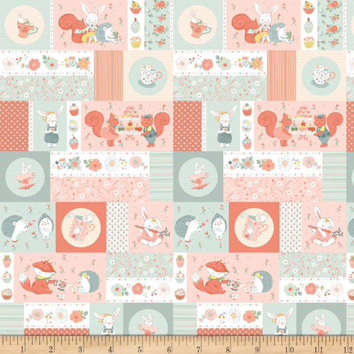 Woodland Tea Time Patchwork Critters