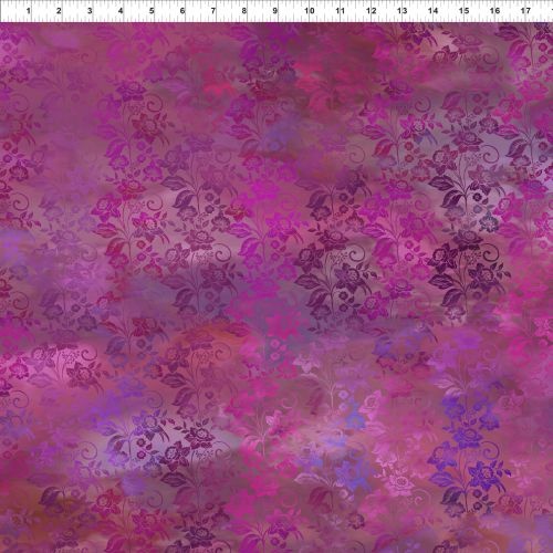 Diaphanous Digital Enchanted Vines Magenta 5ENC-4