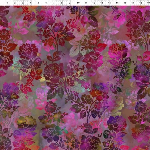 Diaphanous Digital Night Bloom Magenta 1ENC-5