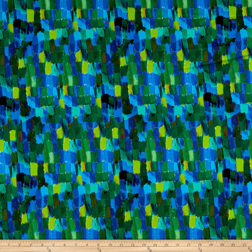 Painted Horses Crayon Geo Green 6667-44