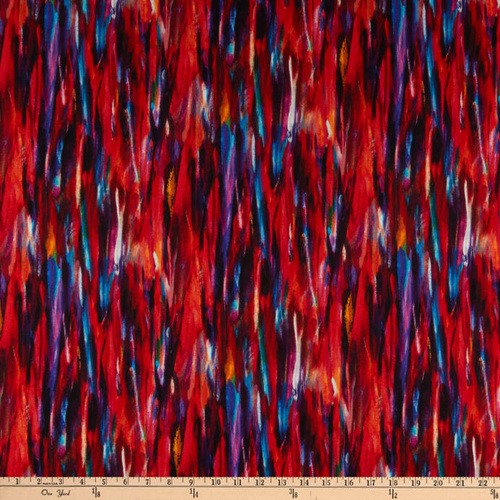 Painted Horses Brushstrokes Red 6666-10