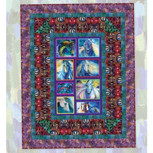 Painted Horses Quilt Kit