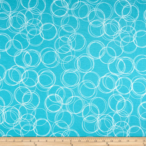 Knit Fabric Remnant -Circles 80cm