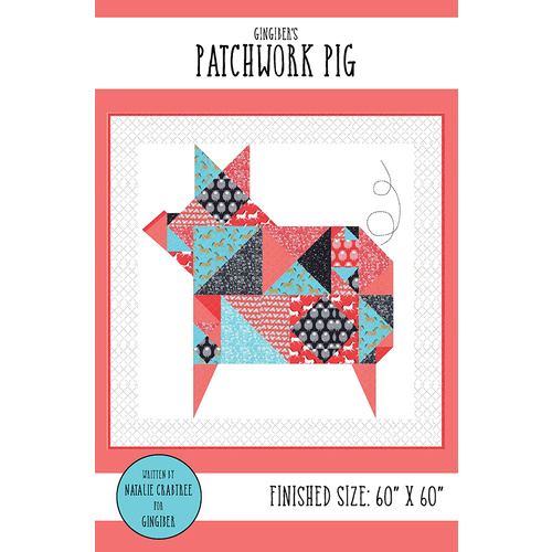 Farm Charm Patchwork Pig Quilt Pattern Only