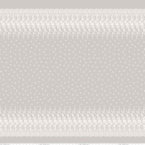 Serenity Floral Border Taupe C8817