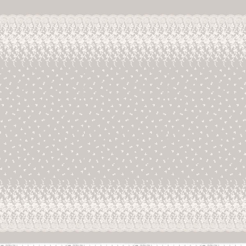 Serenity Floral Border Taupe