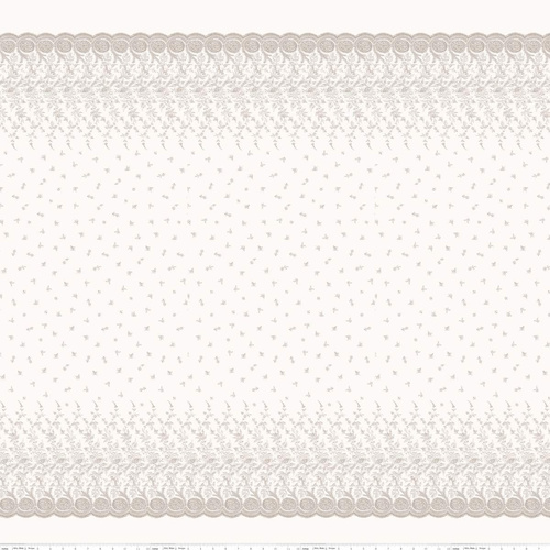 Serenity Floral Border Cream C8817