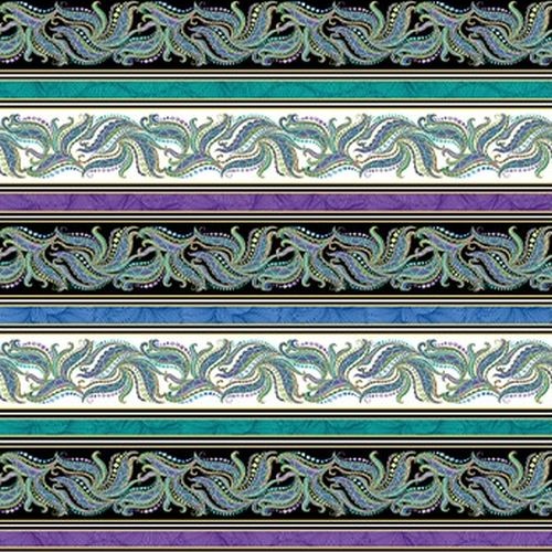 Horsen Around Mane Swirl Stripe Metallic 5299