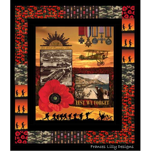 Field of Poppies ANZAC Quilt Kit