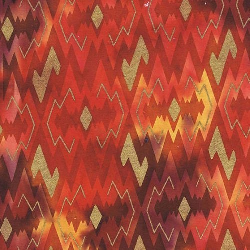 Fabric Remnant -Metallic Batik 87cm