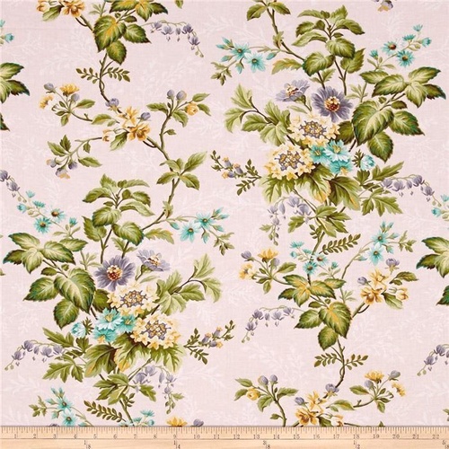 Fabric Remnant -Village Garden Floral 95cm