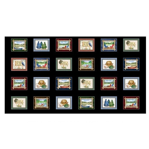 Keep It Reel Fishing Lakeside Boxes Panel 
