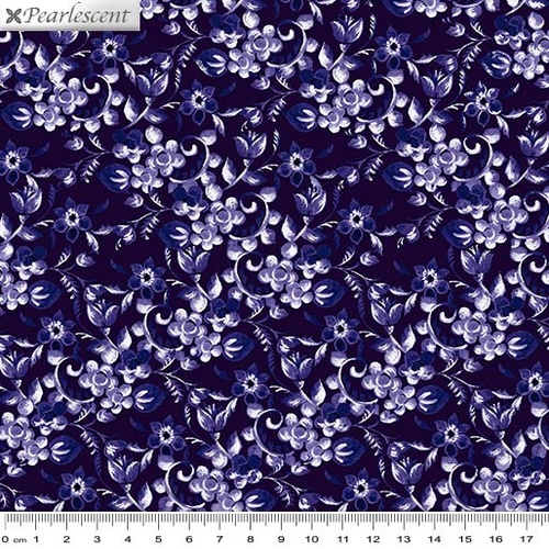 Violet Twilight Floral Arabesque Plum 7925P-66