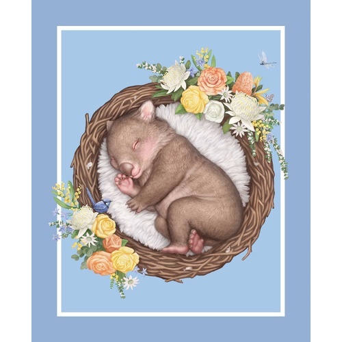 Native Nursery Baby Wombat Panel DV3313
