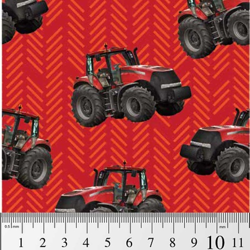 Farm Machines Tractor Stripe Red 7105 K