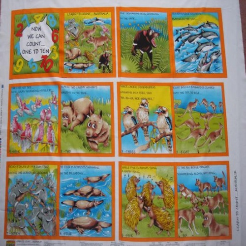 1,2,3 Australia Soft Book Panel