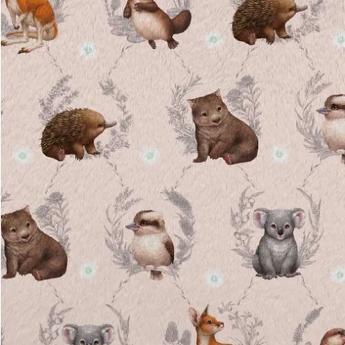 Little Aussie Friends Animal Peach Minky DV3305
