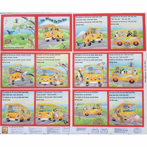 The Wheels on the Bus Soft Book Panel