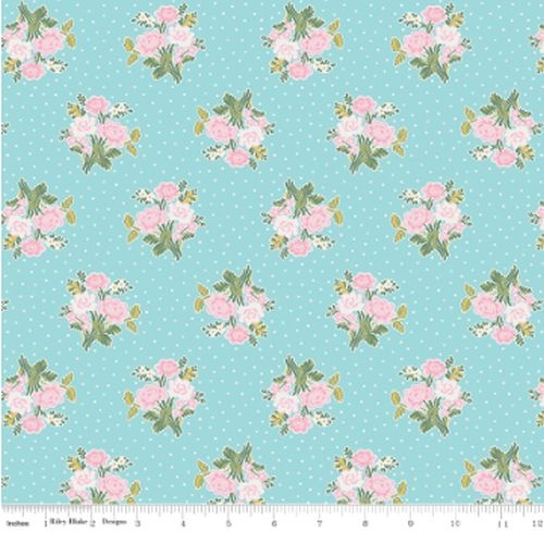 Milk and Honey Flowers C9171-AQUA