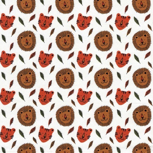 Jolly Jungle Tigers and Lion Faces 9097B