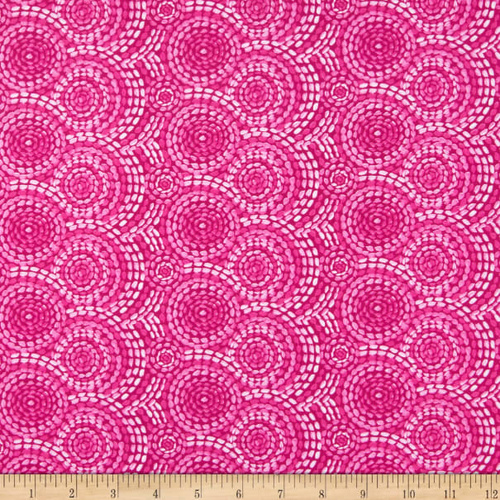 Gypsy Dreams Stitched Circles Pink 9750 022