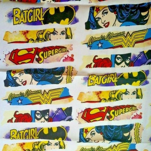 Licensed Superhero Girls Batgirl Wonder Woman Stripe