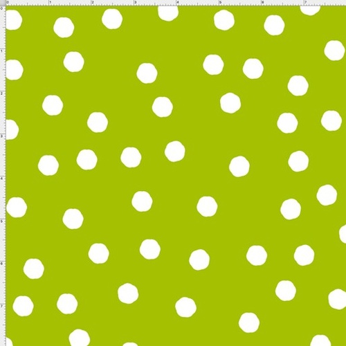 Loralie Happy Campers Dots Green 9124/283