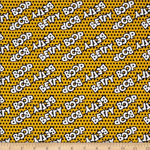 Betty Boop Logos Yellow