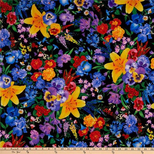 Wild Meadow Pansy Lily Bouquet Multi 7069
