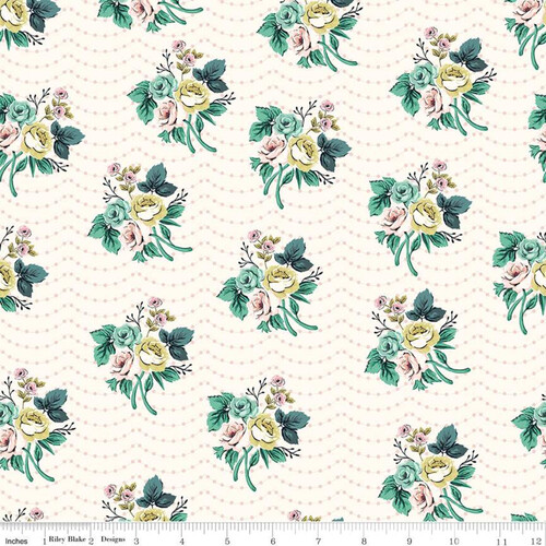 Riley Blake Splendor Bouquet Cream C9353