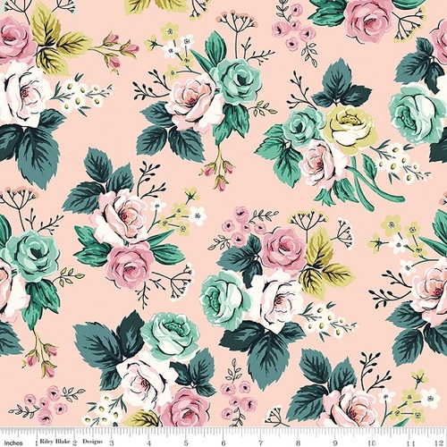 Riley Blake Splendor Main Floral Pink C9350