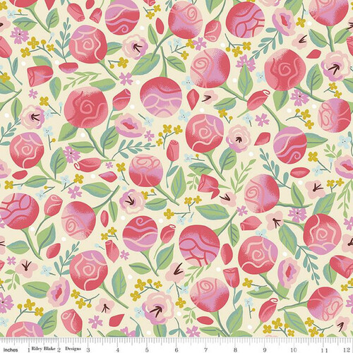 Beauty & the Beast Floral Cream C9532