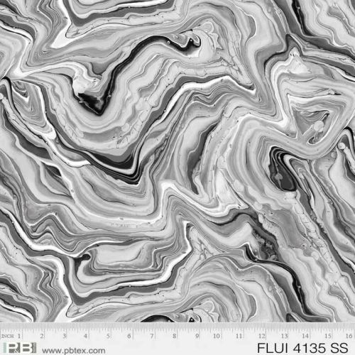 Fluidity Digital Agate Silver Charcoal 4135 SS