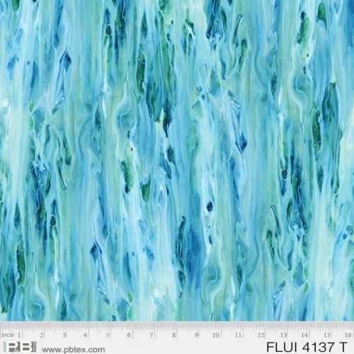 Fluidity Digital Wood Grain Turquoise 4137 T