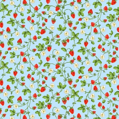 Strawberry Fields Sweet Vine Blue  9769-50