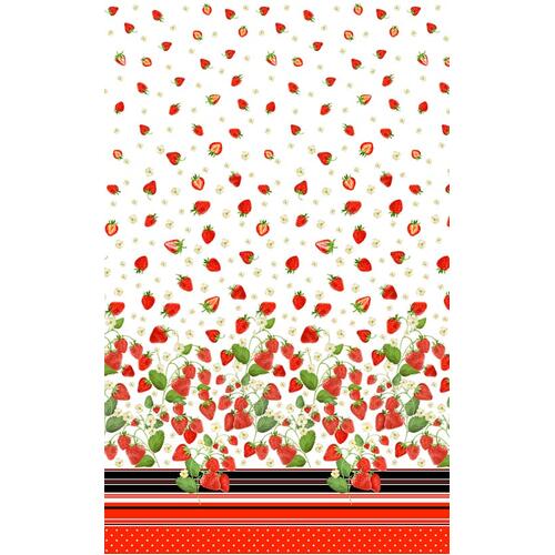 Strawberry Fields Forever 16" Border White 9764-09