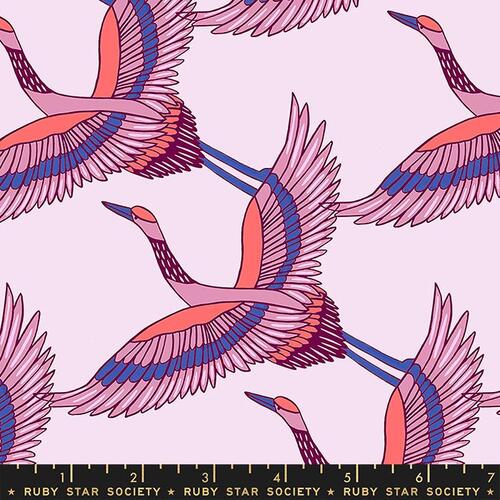Ruby Star Airflow Cranes In Flight Opal RS6003 11