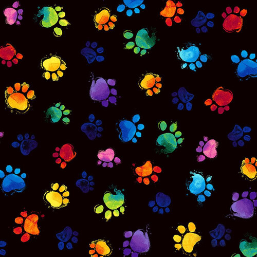 Meow-Za Digital Rainbow Paw Prints C7487