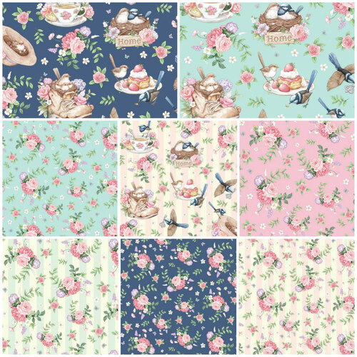 Little Wren Cottage Fat Quarter Fabric Bundle