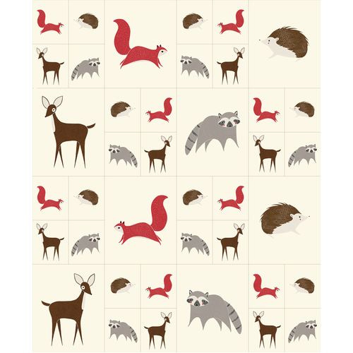 Bramble Woodland Animals Panel 48281 11
