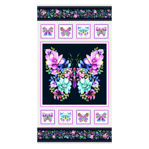 Sweet Perfume Floral Butterfly Panel
