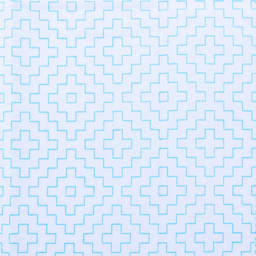 Sashiko Cloth White Geometric 33