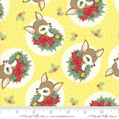 Deer Christmas Reindeer Yellow 316 116