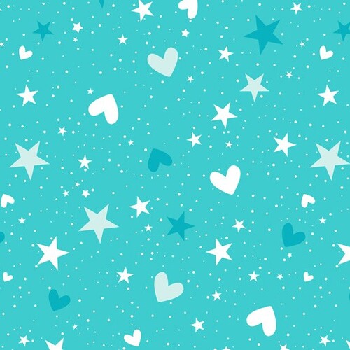 Unicorn Magic Pearlescent Hearts Stars 9802-04