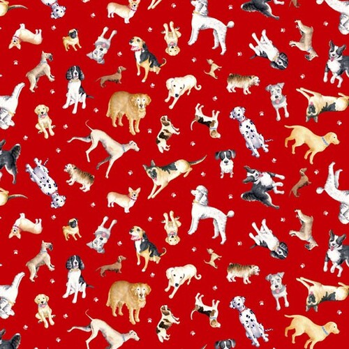 Think Pawsitive Dog Breeds Red 9730-10