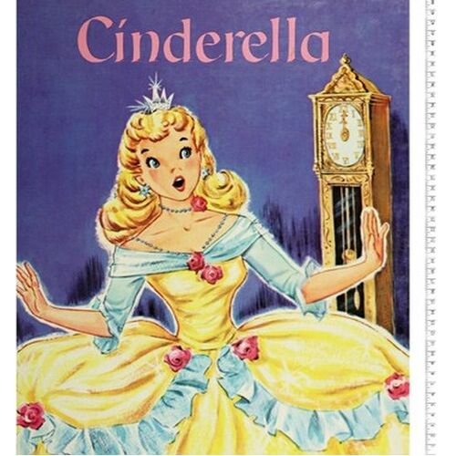 Disney Cinderella Story Time Quilt Panel 0143D