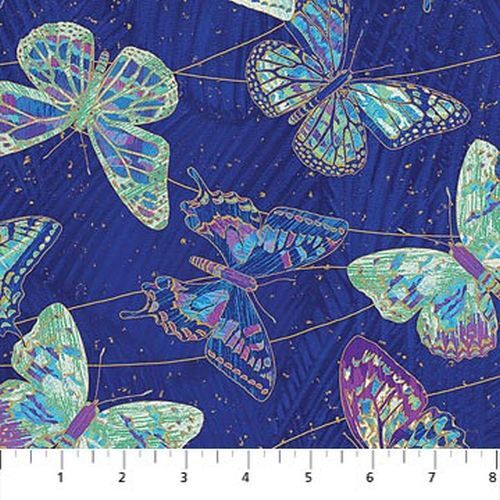 Shimmer Fantasia Butterfly Cobalt 22957M-48