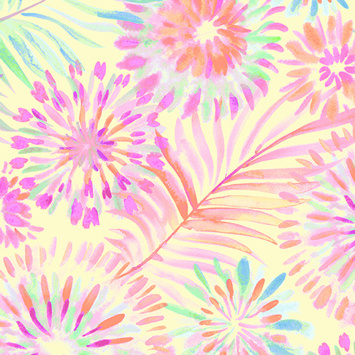 Tropical Breeze Fusion Floral Yellow 9721-33