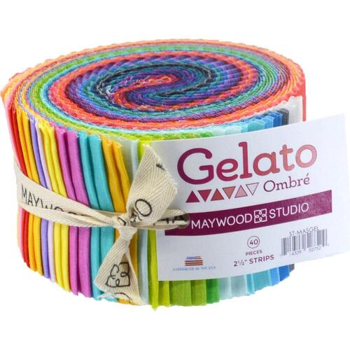 Gelato Ombre Rainbow Fabric Jelly Strips