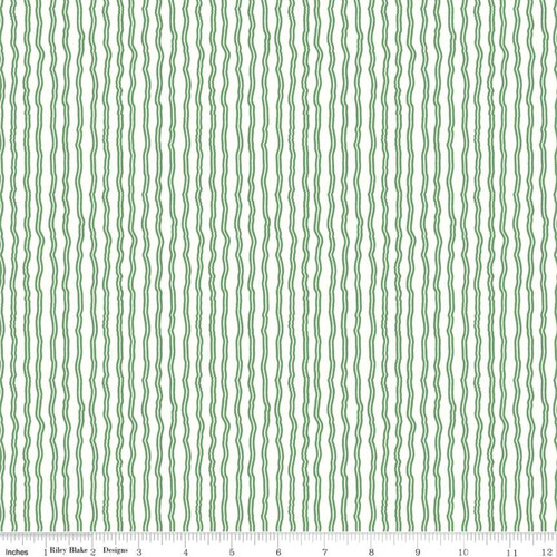 Hungry Animal Alphabet Wavy Stripe Green C10188